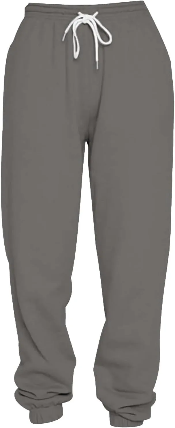 Sweatpants for Women Joggers Baggy Waist Casual Loose Foot Fleece Sweatpants Womens Bottom Sweatpants Pockets