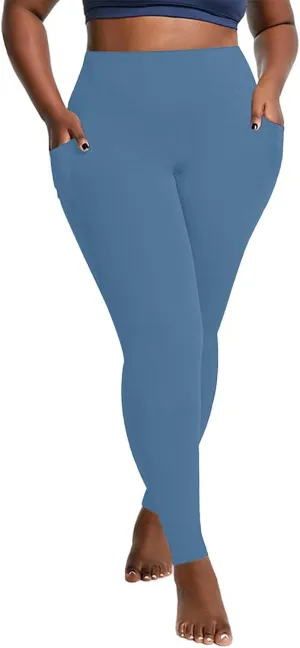 TANGNADE Plus Size Women Yoga Leggings with Pockets High Waist Elastic Fitness Trouser Oversize Leggings Yoga Clothes