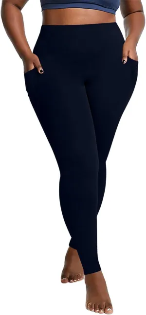 TANGNADE Plus Size Women Yoga Leggings with Pockets High Waist Elastic Fitness Trouser Oversize Leggings Yoga Clothes