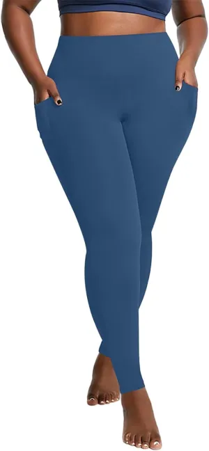TANGNADE Plus Size Women Yoga Leggings with Pockets High Waist Elastic Fitness Trouser Oversize Leggings Yoga Clothes