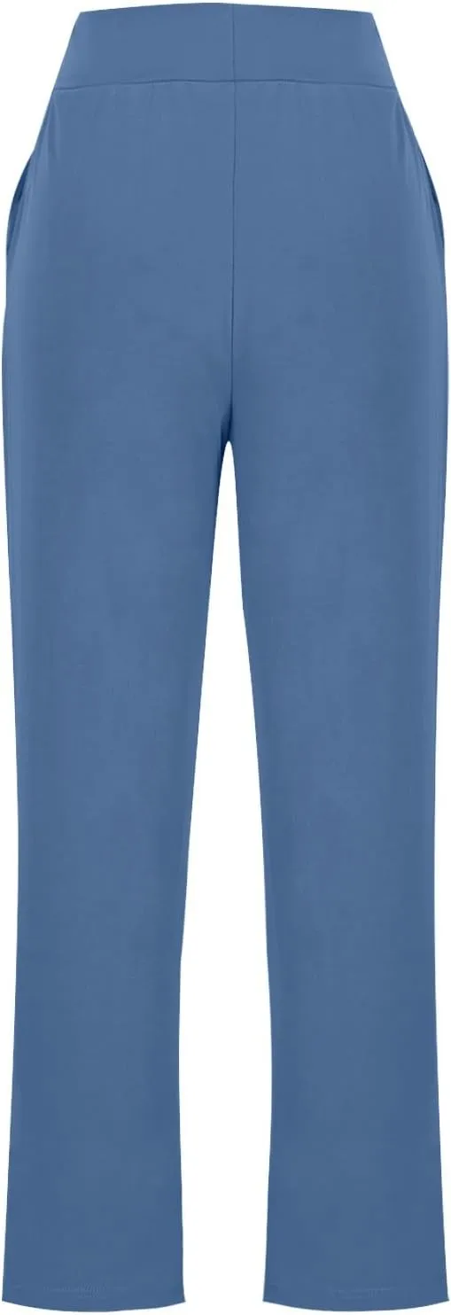 TANGNADE Womens Yoga Leggings High Waisted with Pockets Soft Pajama Pants Comfy Casual Lounge Workout Pants Trouser