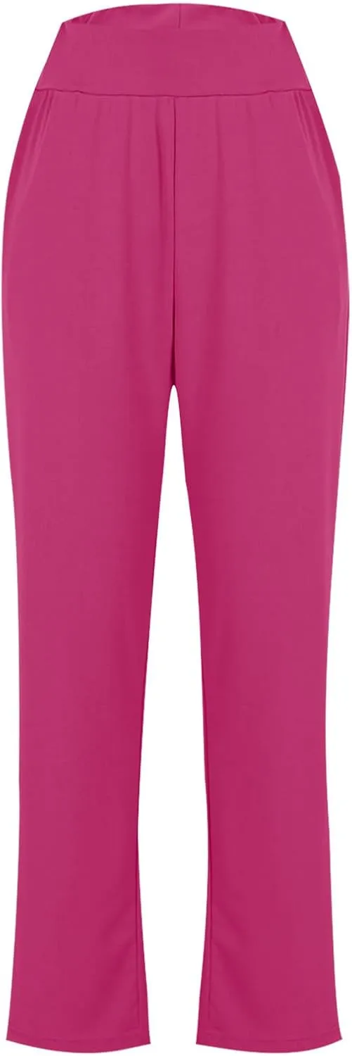 TANGNADE Womens Yoga Leggings High Waisted with Pockets Soft Pajama Pants Comfy Casual Lounge Workout Pants Trouser