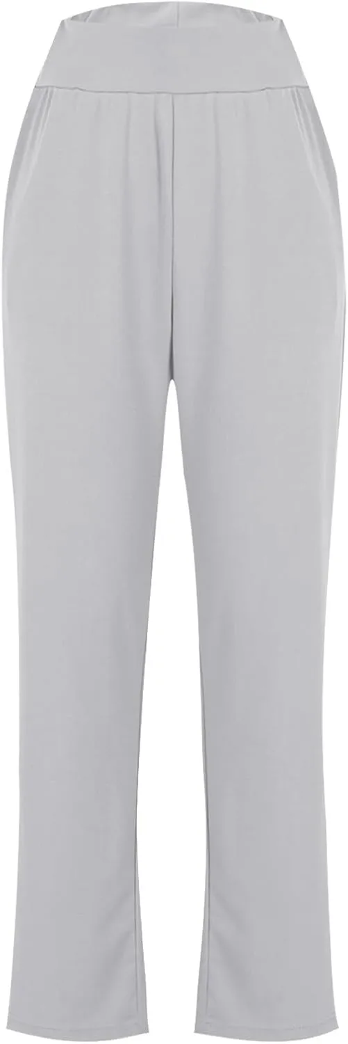 TANGNADE Womens Yoga Leggings High Waisted with Pockets Soft Pajama Pants Comfy Casual Lounge Workout Pants Trouser