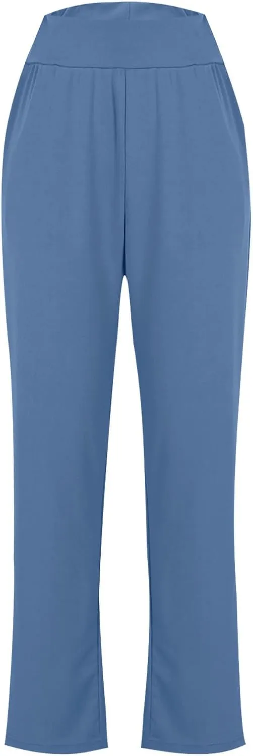 TANGNADE Womens Yoga Leggings High Waisted with Pockets Soft Pajama Pants Comfy Casual Lounge Workout Pants Trouser