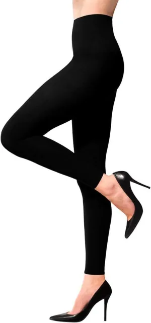 Terramed Advanced Graduated Compression Leggings Women | 20-30 mmHg Footless Microfiber Leggings Tights