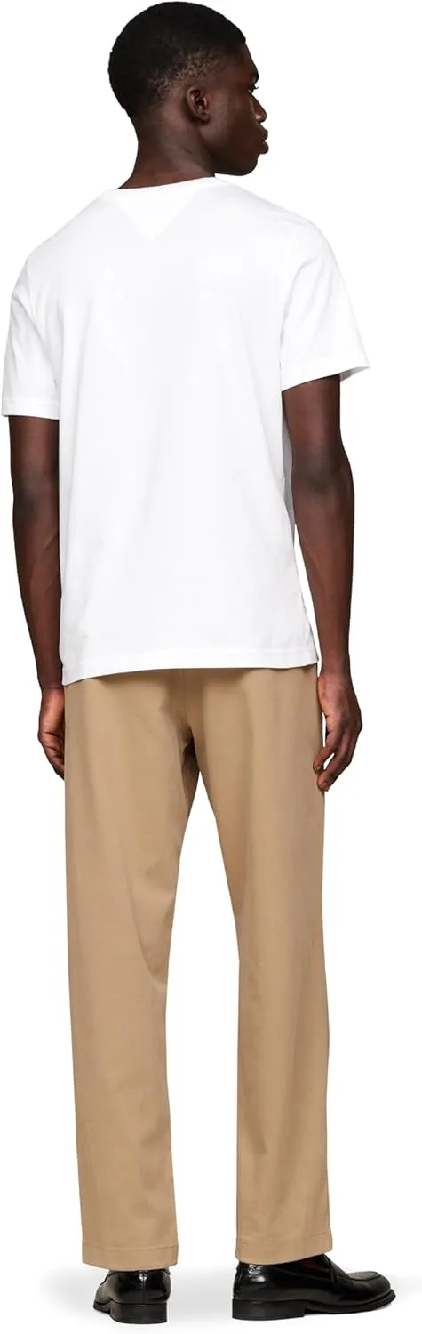 Tommy Hilfiger Men's Short Sleeve Cotton Graphic T-Shirts with Embroidered Flag Logo, Also Available in Big & Tall