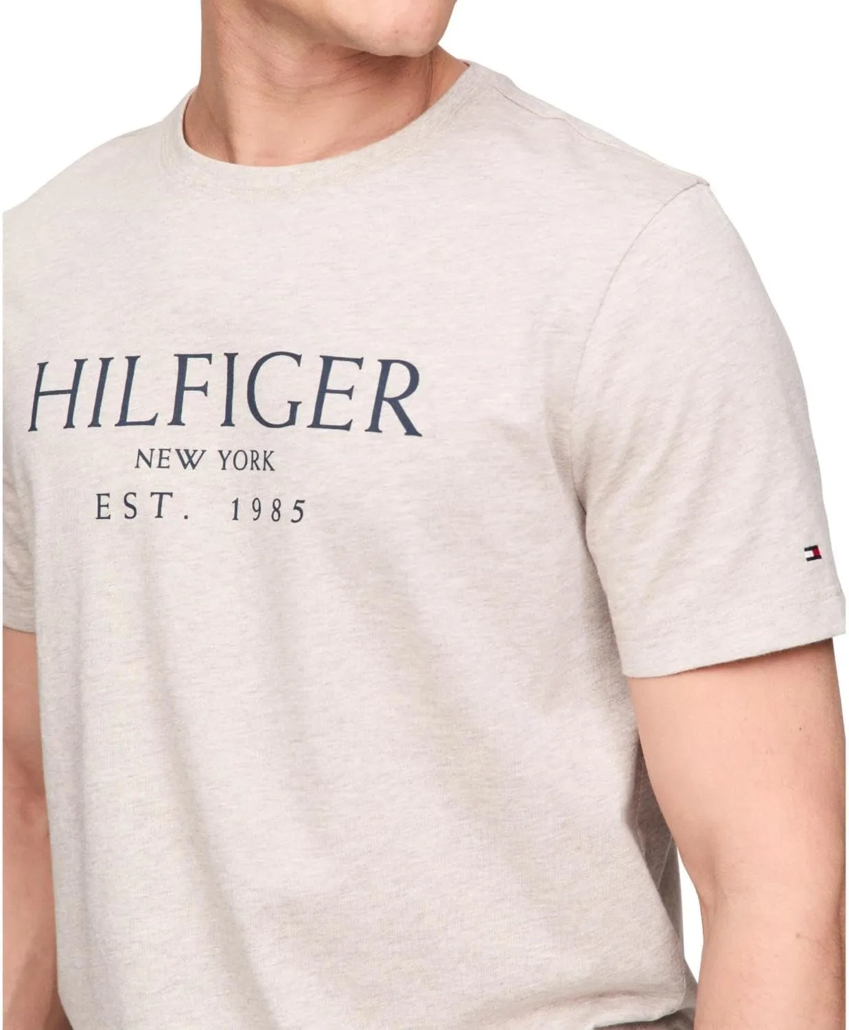 Tommy Hilfiger Men's Short Sleeve Cotton Graphic T-Shirts with Logo, Also Available in Big & Tall