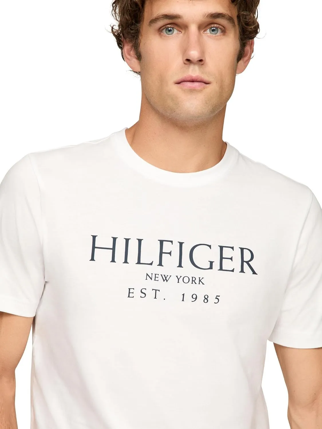 Tommy Hilfiger Men's Short Sleeve Cotton Graphic T-Shirts with Logo, Also Available in Big & Tall