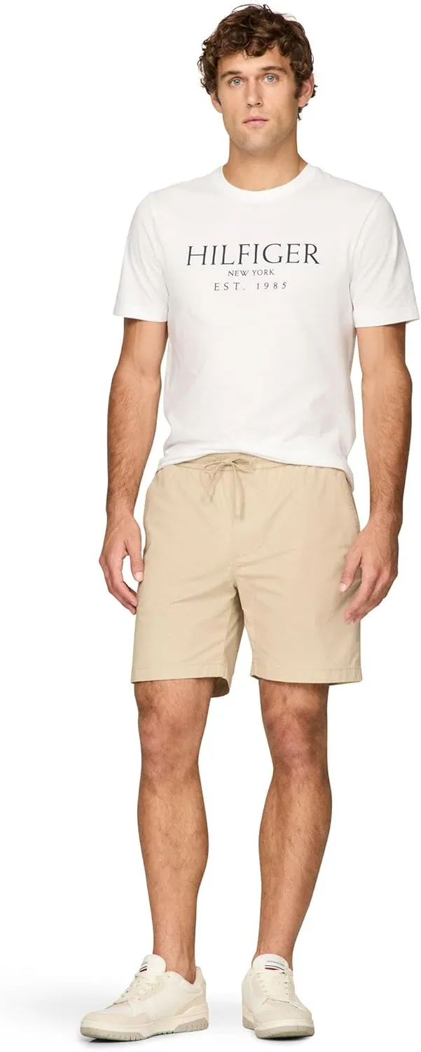Tommy Hilfiger Men's Short Sleeve Cotton Graphic T-Shirts with Logo, Also Available in Big & Tall