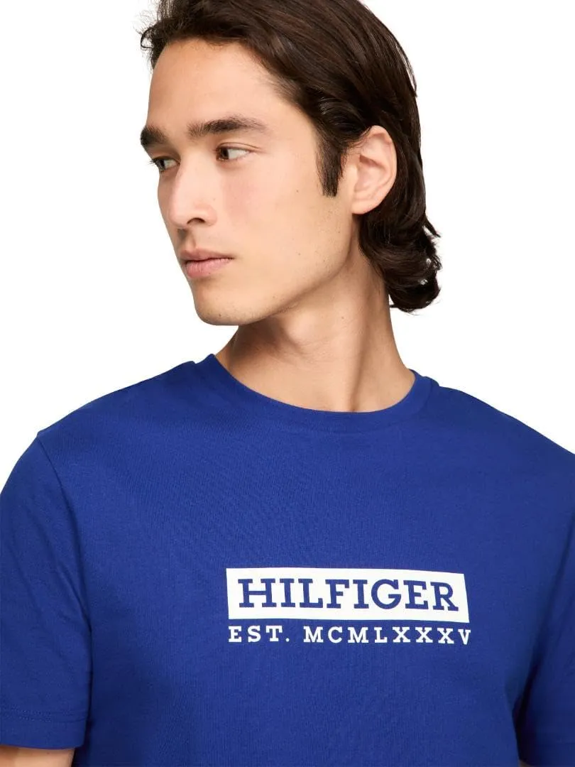 Tommy Hilfiger Men's Short Sleeve Cotton Graphic T-Shirts with Printed Logo, Also Available in Big & Tall