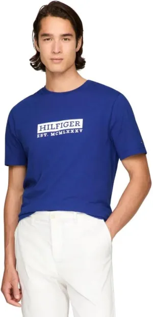 Tommy Hilfiger Men's Short Sleeve Cotton Graphic T-Shirts with Printed Logo, Also Available in Big & Tall
