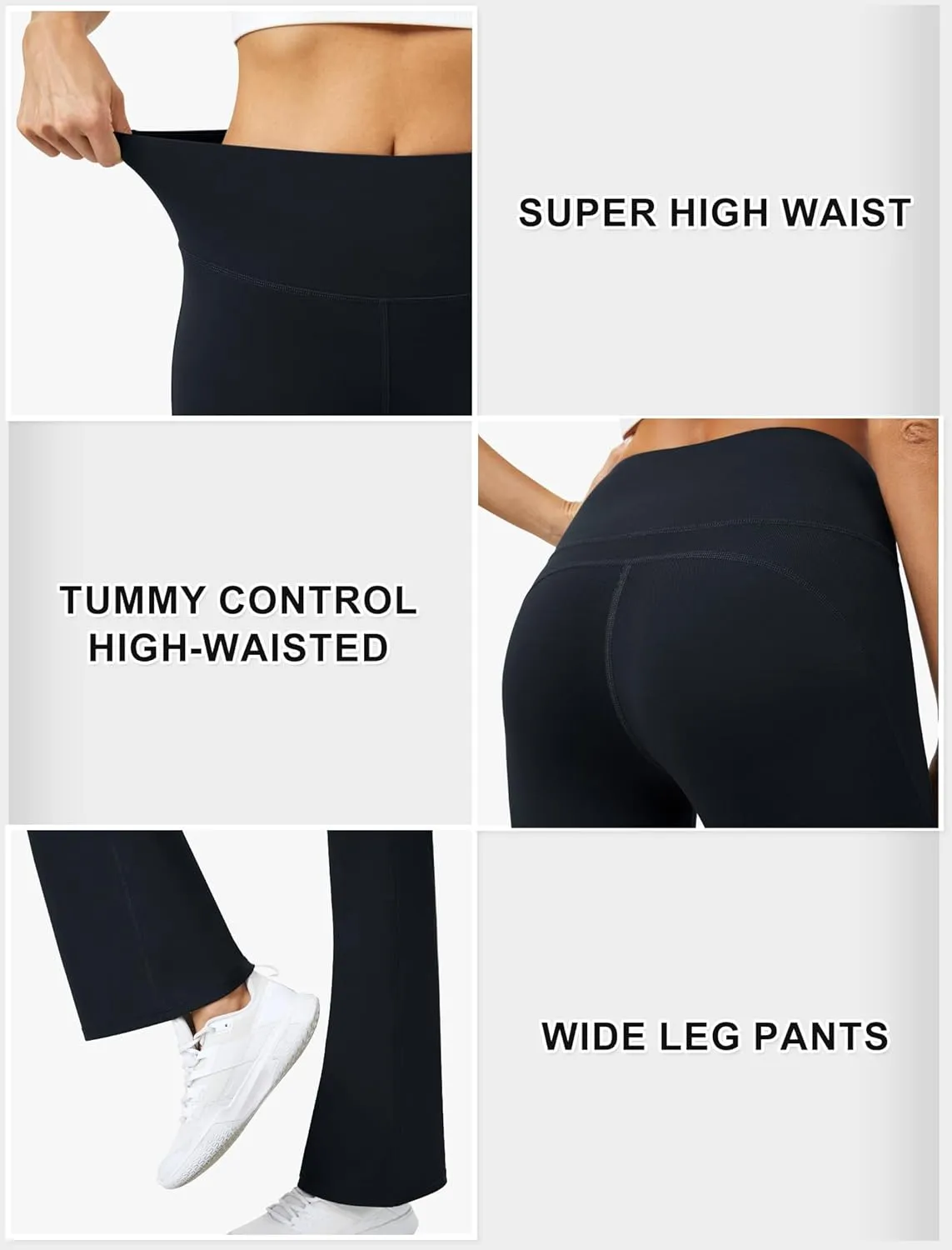 TOPYOGAS Womens Bootcut Yoga Pants High Waist Tummy Control Flare Leggings Wide Leg Sweatpants Yoga Pants
