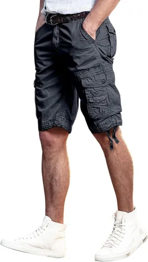 TUQIDEWU Mens Cargo Shorts, Tactical Shorts for Men Waterproof Breathable Hiking Fishing Short Pants with Pockets,not Belt