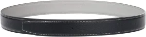 UzHot Reversible H Full Grain Cow Leather Belts Replacement Belt Strap Without Buckle 32mm Wide