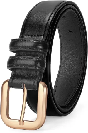 VONMELLI Leather Belts for Women Fashion Wasit Ladies Belt for Jeans Pants Dresses with Pin Buckle
