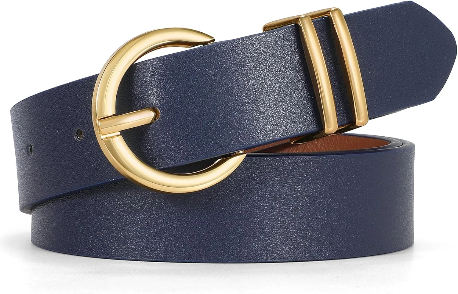 WHIPPY Women Leather Belt Fashion Design belt Gold Buckle Ladies Belt for Jeans Pants Dresses