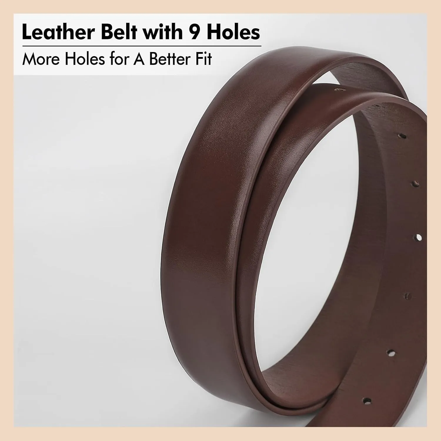 WHIPPY Women's Leather Belts for Jeans Pants Fashion Ladies Belt Gold Buckle Belts for Women