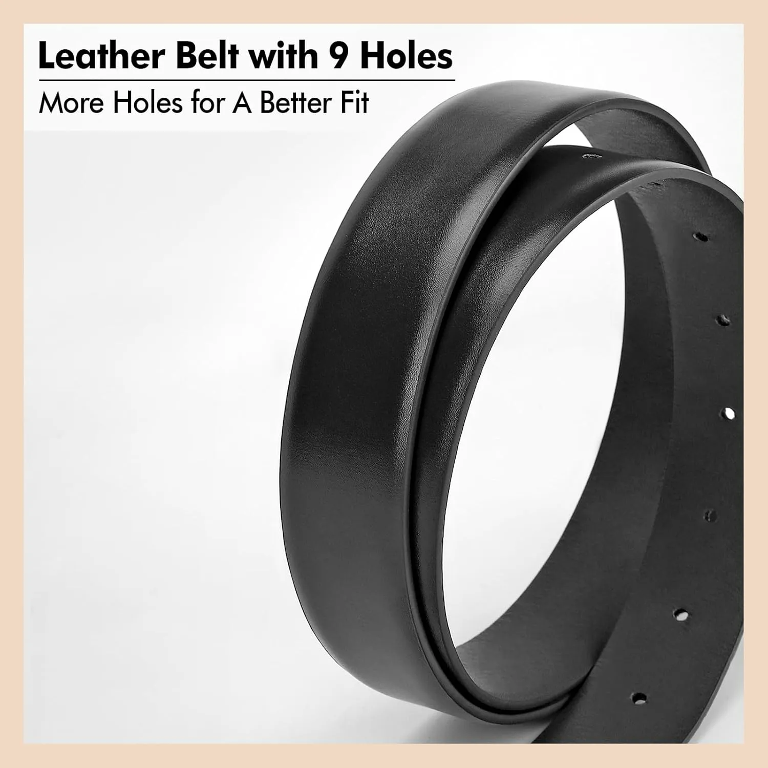 WHIPPY Women's Leather Belts for Jeans Pants Fashion Ladies Belt Gold Buckle Belts for Women