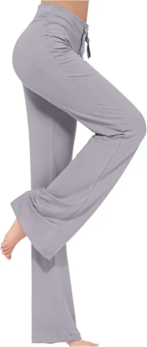 Wide Leg Yoga Pants for Women High Waisted Bootcut Leggings Comfy Flare Lounge Pants Casual Loose Yoga Leggings