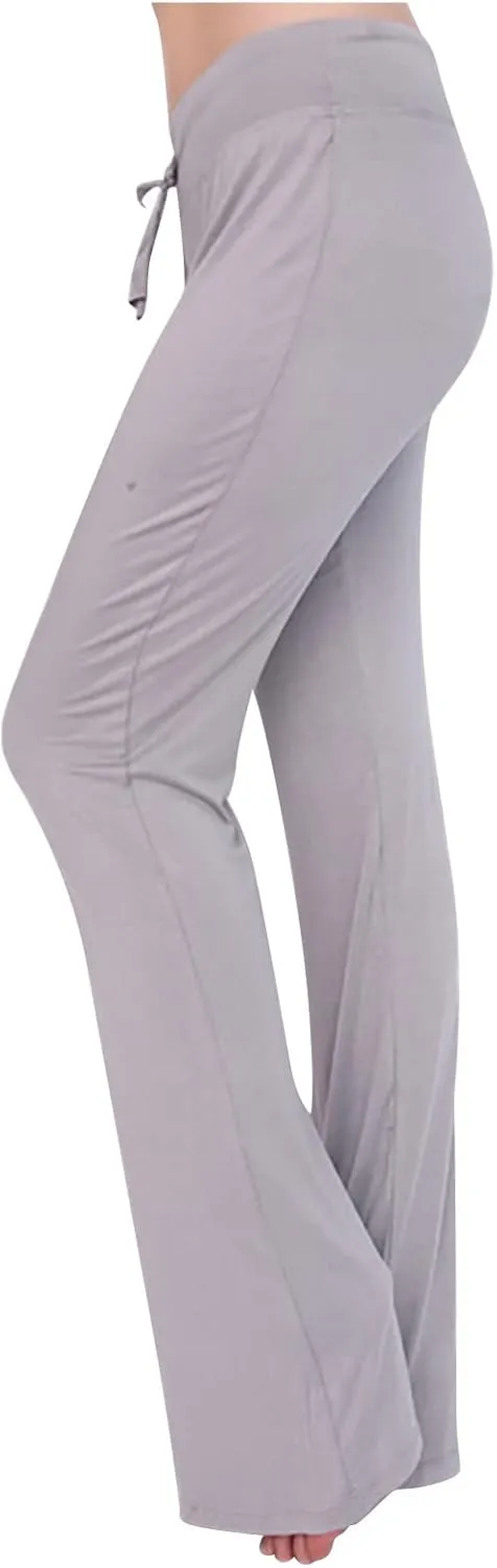 Wide Leg Yoga Pants for Women High Waisted Bootcut Leggings Comfy Flare Lounge Pants Casual Loose Yoga Leggings