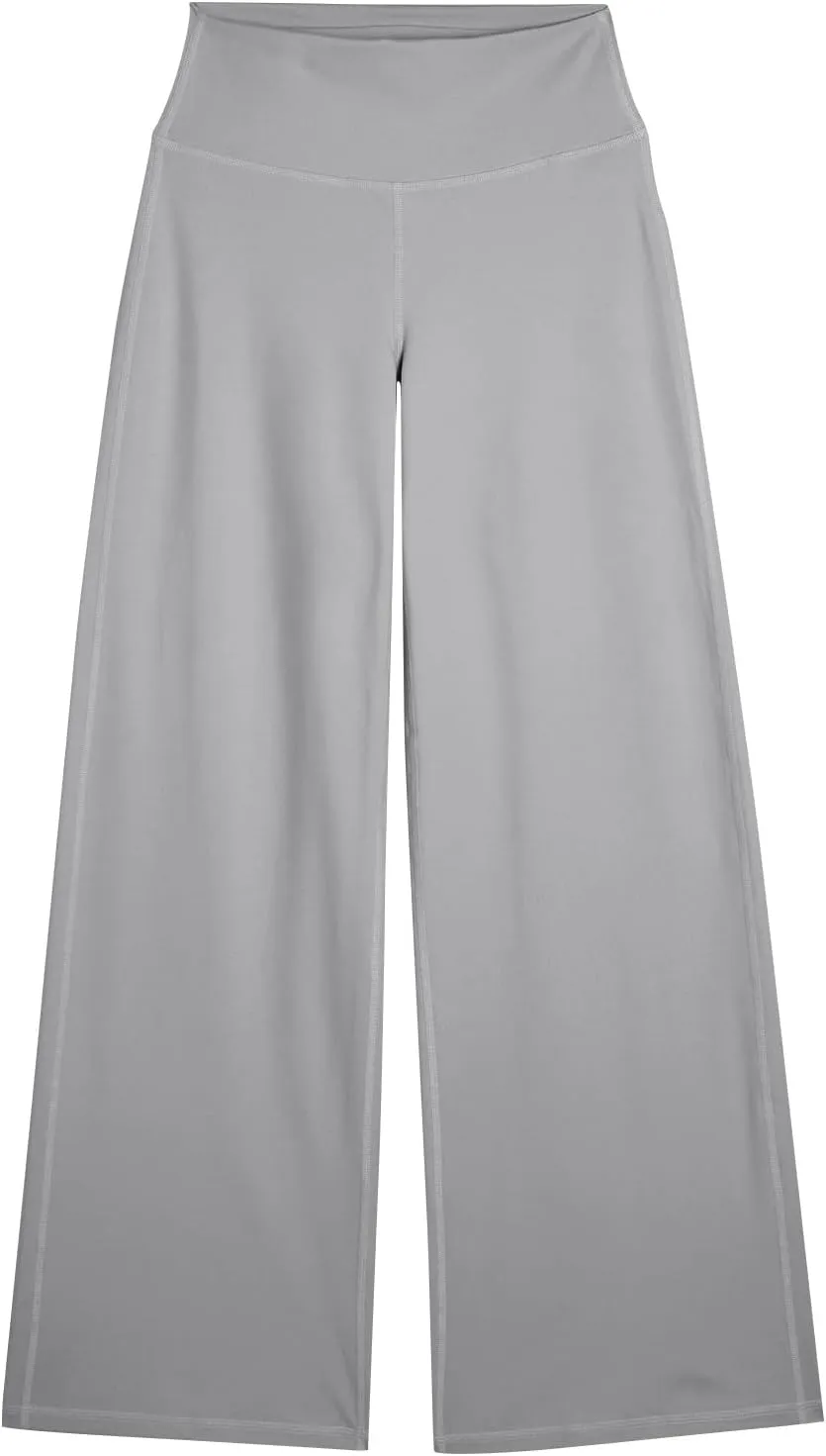 Wide Leg Yoga Pants Women Stretch High Waisted Petite Yoga Pants Casual Trouser Style Yoga Pants Loose Straight Leg