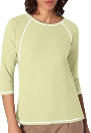 Women Casual Sport Shirts Sun Protection UPF 50  Rash Guard Tops Quick Dry T-Shirt Gym Workout Garden Running Blouse