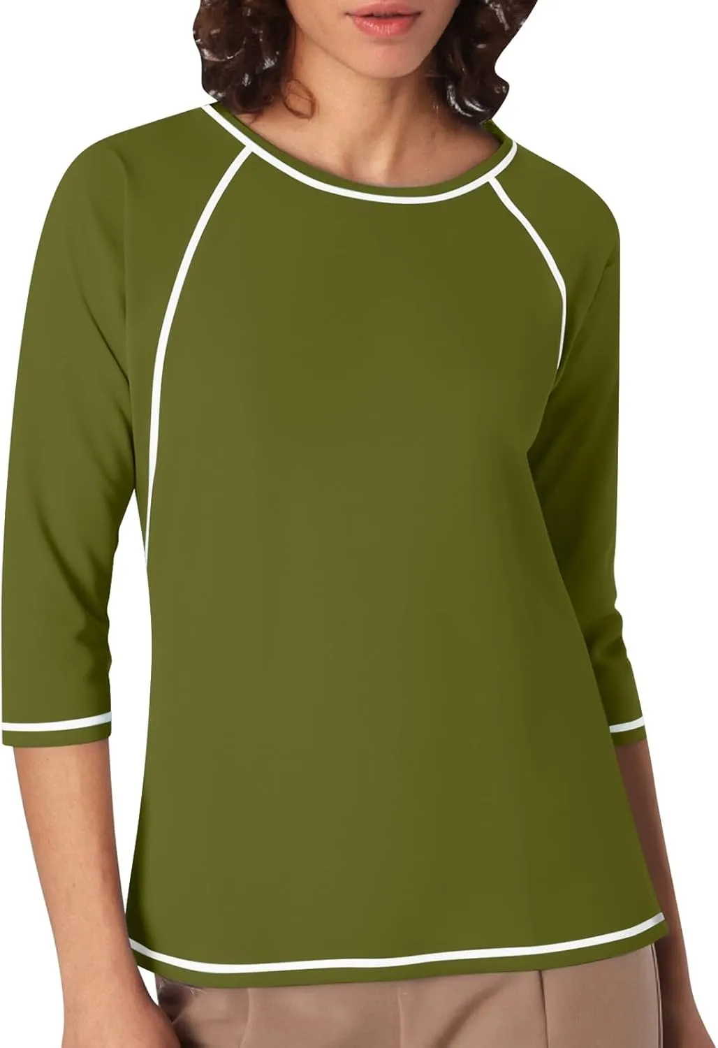 Women Casual Sport Shirts Sun Protection UPF 50  Rash Guard Tops Quick Dry T-Shirt Gym Workout Garden Running Blouse