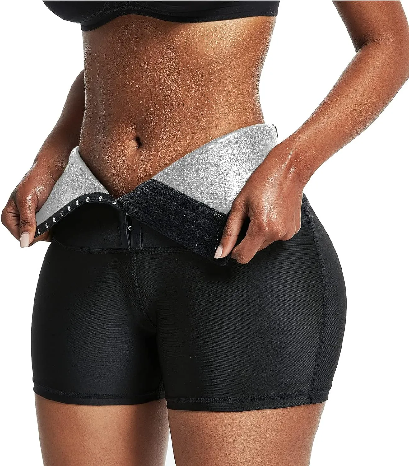 Women High Waist Corset Leggings Waist Trainer Tummy Control Slimming Body Shaper Compression Workout Yoga Pants