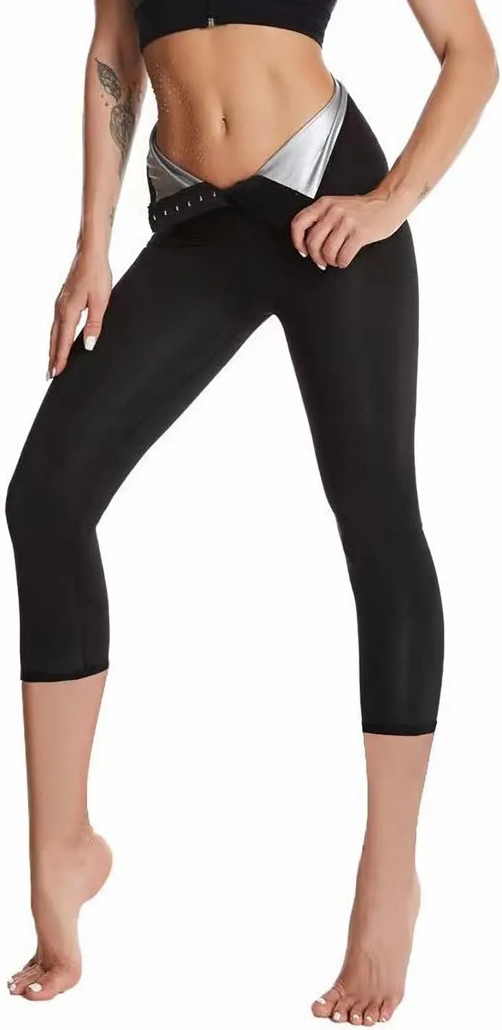 Women High Waist Corset Leggings Waist Trainer Tummy Control Slimming Body Shaper Compression Workout Yoga Pants