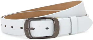 Women Leather Belts for Jeans Pants Fashion Dress Belt for Women with Solid Pin Buckle