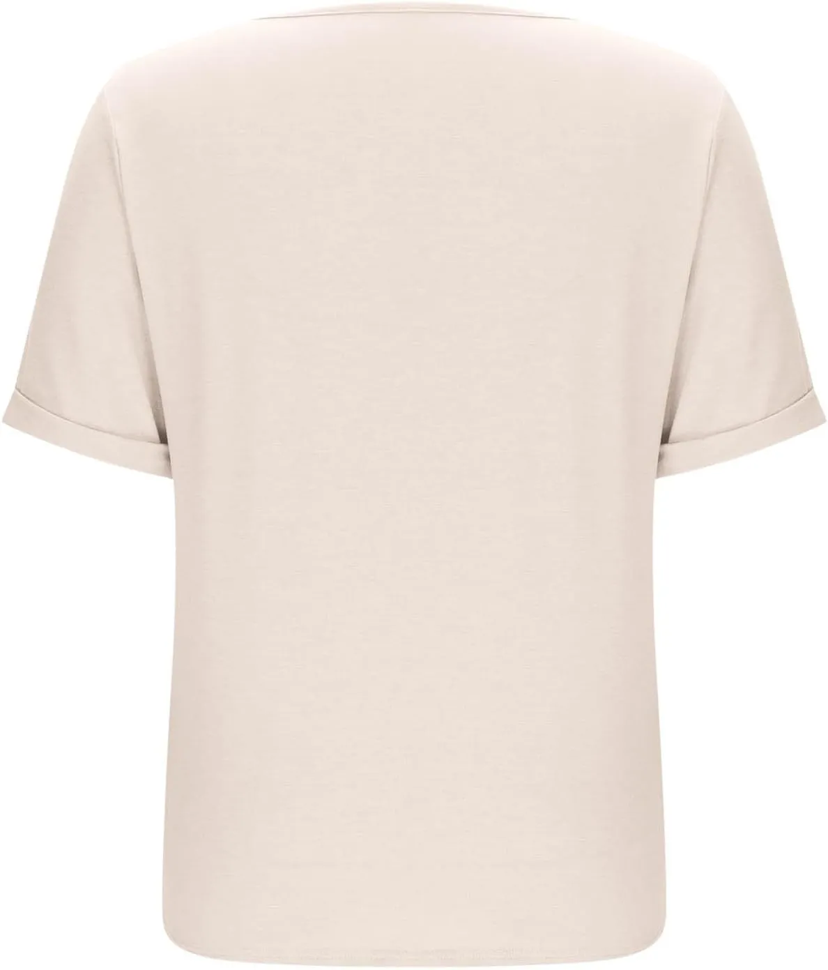 Womens Basic V Neck Short Sleeve T Shirts Loose Fit Roll Up Sleeve Tee Tops Summer Cute Gym Fashion Clothes