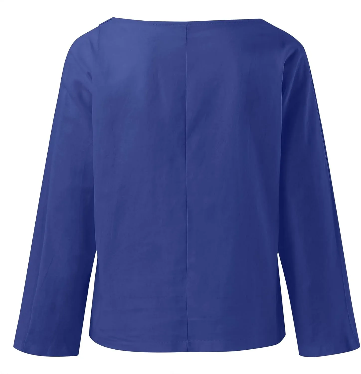 Women's Button Down Shirts Plain Long Sleeve Linen Summer Casual Oversized Blouse Tops Loose Fit Tee Tops