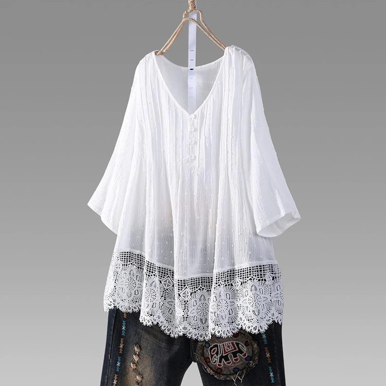 Women's Button Up Shirts Solid Color Long Sleeve Linen Summer Casual 2025 Fashion Blouse Top Loose Tunic Top