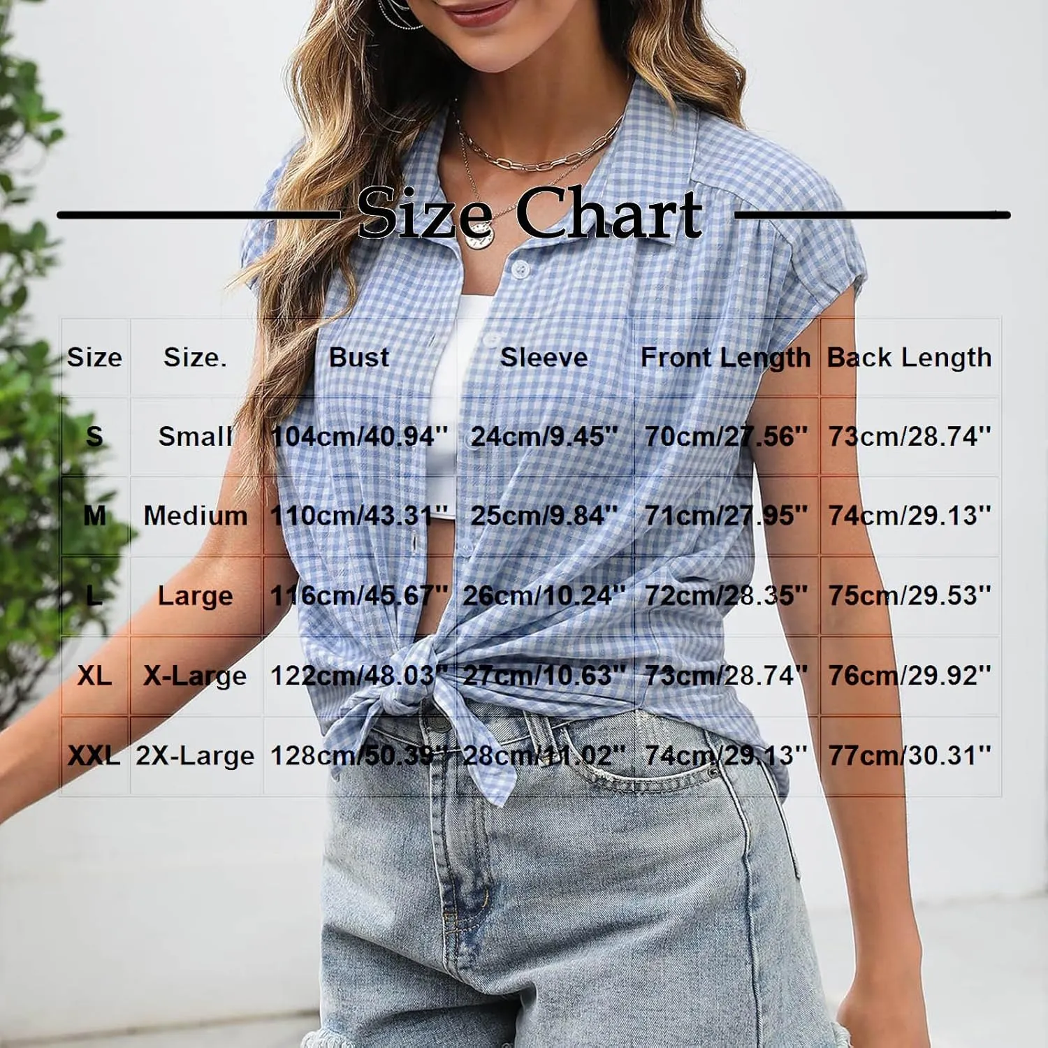 Women's Cap Sleeve Button Down Shirts Vintage Plaid Print Collared Blouse Dressy Casual Summer Tops