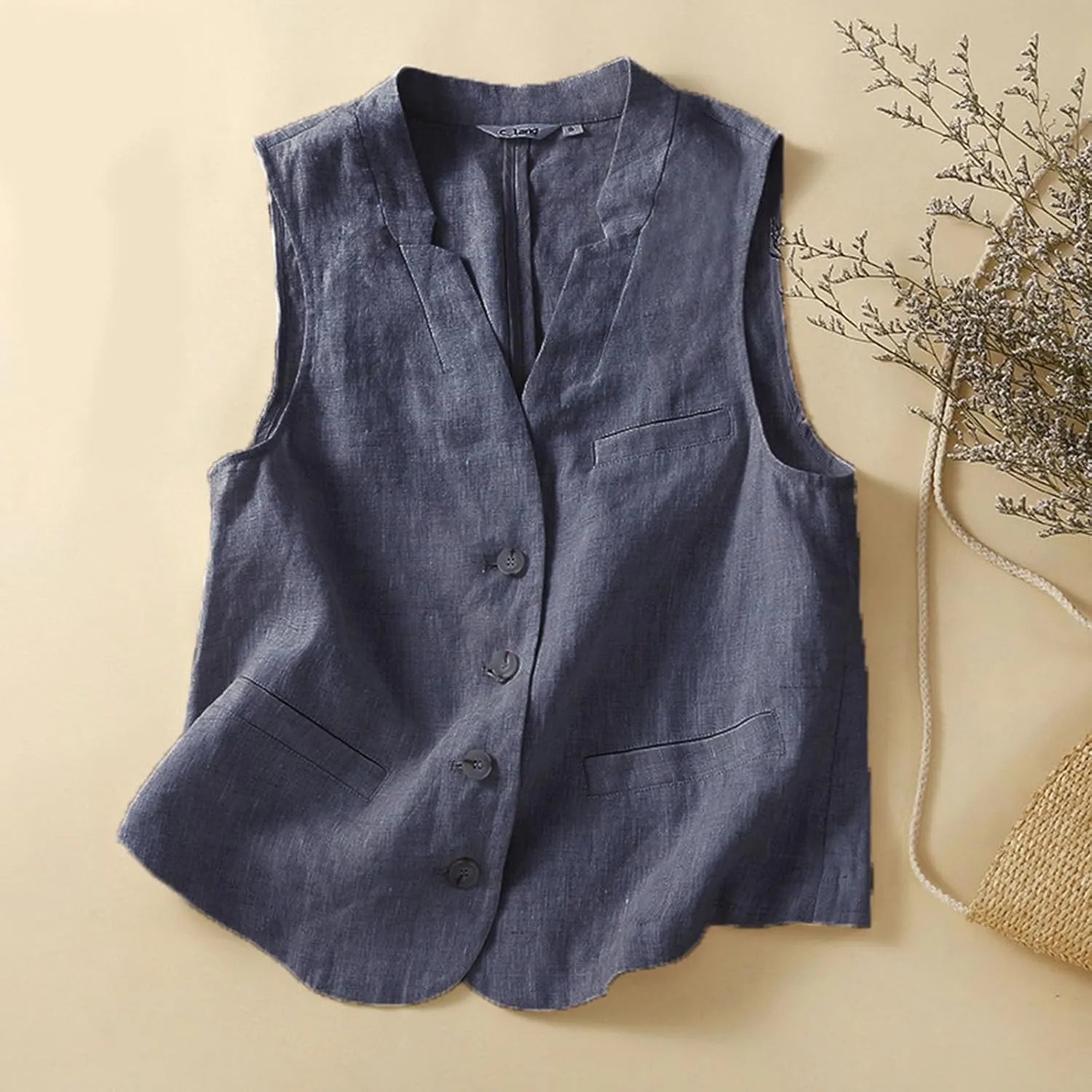 Womens Collared Embroidered Shirt Plain Short Sleeve Linen Summer Casual Trendy Blouses Top Loose Tunic Top