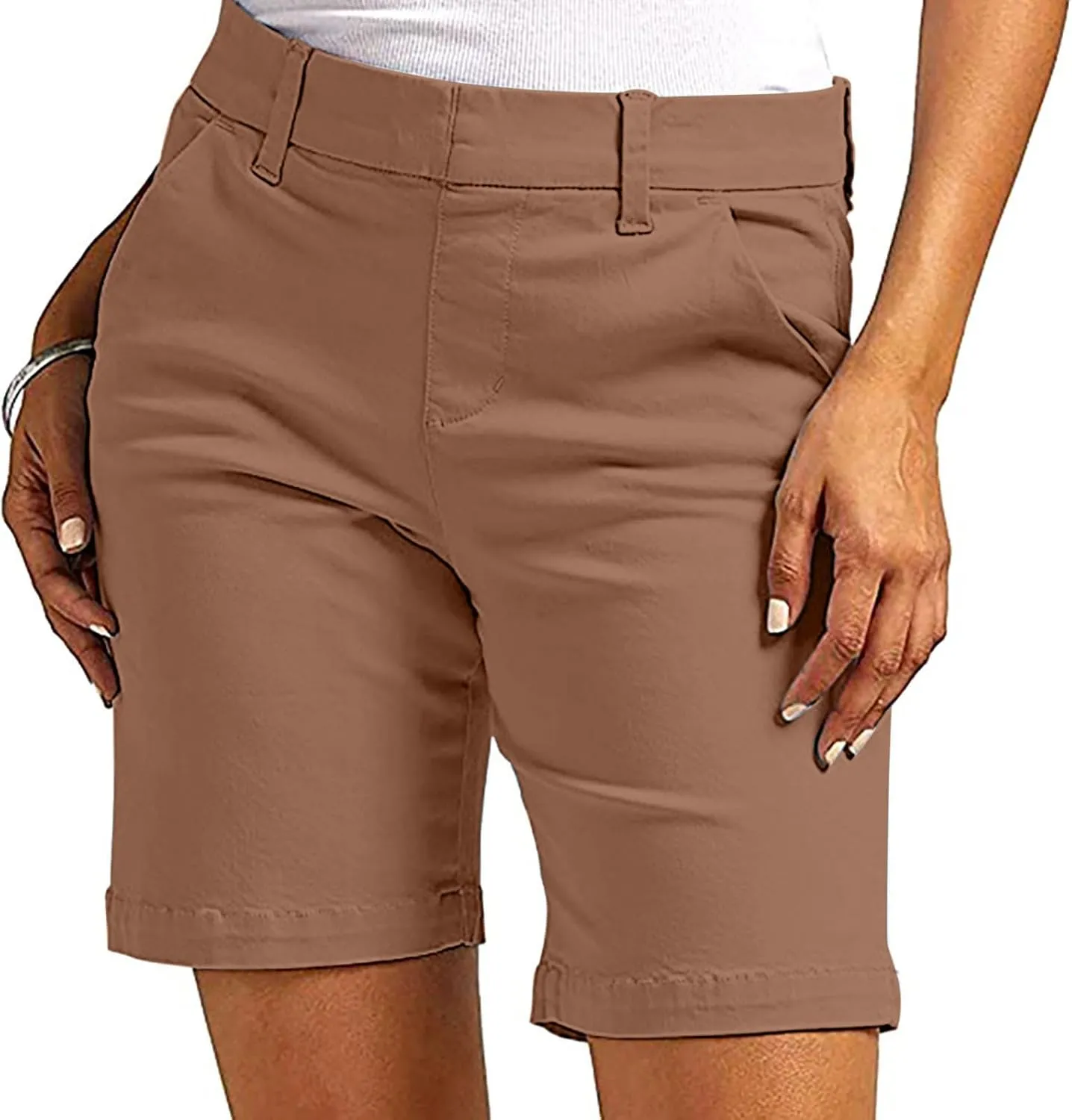 Women's Hiking Cargo Shorts Quick Dry Lightweight Summer Shorts with Pockets Workout Short for Travel Golf Camping