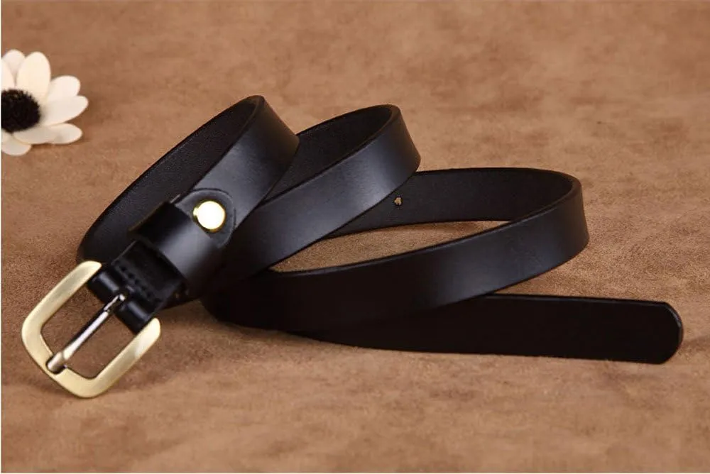 Womens Leather Belts for Jeans, Women Leather Waist Belts for Pants