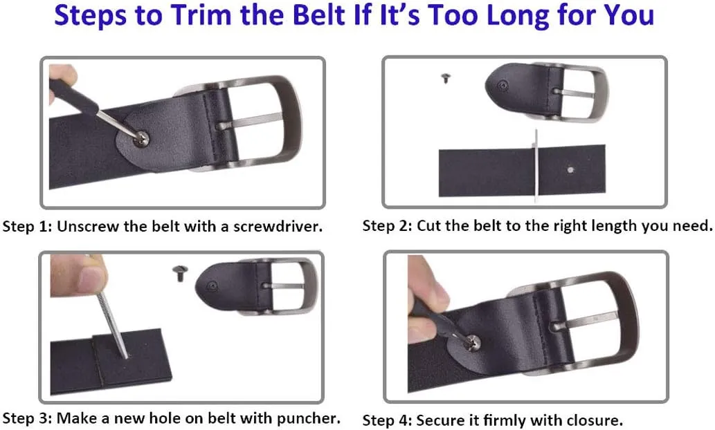 Womens Leather Belts for Jeans, Women Leather Waist Belts for Pants