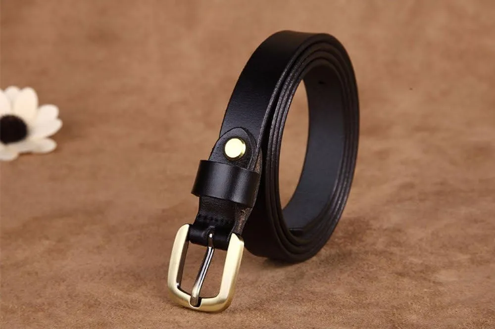 Womens Leather Belts for Jeans, Women Leather Waist Belts for Pants