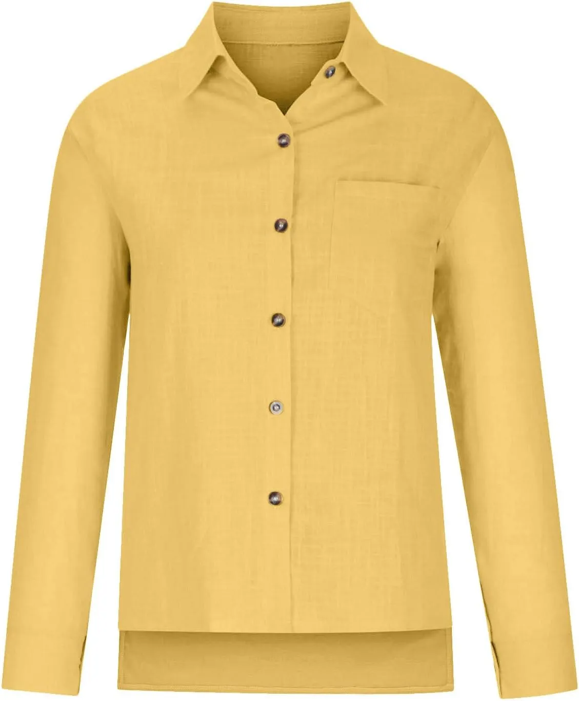 Womens Short Sleeve Linen Shirt Casual Crew Neck Dressy T-Shirt Plain Solid Loose Summer Tee Top