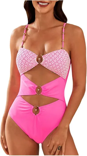 Womens Swimming Costume Padded Swimsuit Monokini Swimwear Push Up Bikini Sets Shapewear Bikini