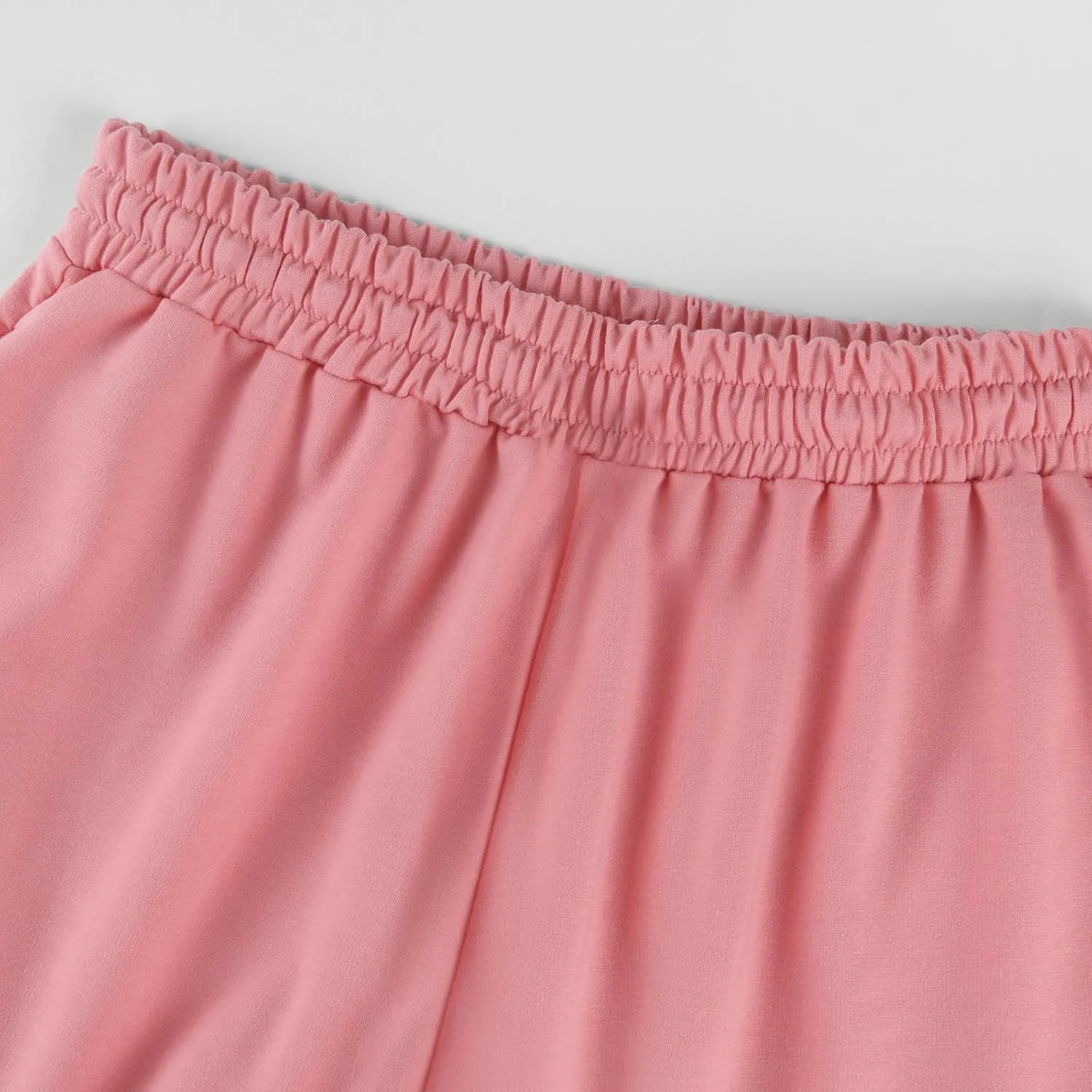 Women's Wide Leg Sweatpants Trendy Interior Drawstring Baggy Sweatpants Y2K Straight Leg Sweatpants with Pockets