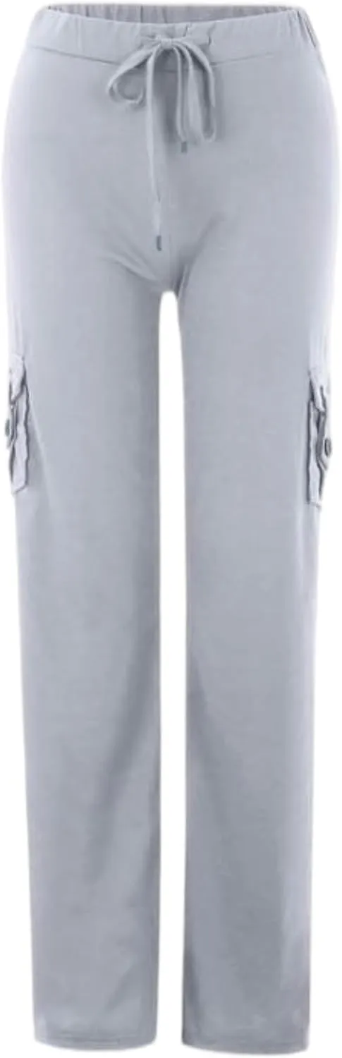 Womens Wide Leg Yoga Pants Cargo Wide Leg Trouser Yoga Pants Plus Size Flare Leggings Bootcut Yoga Pants with Pockets