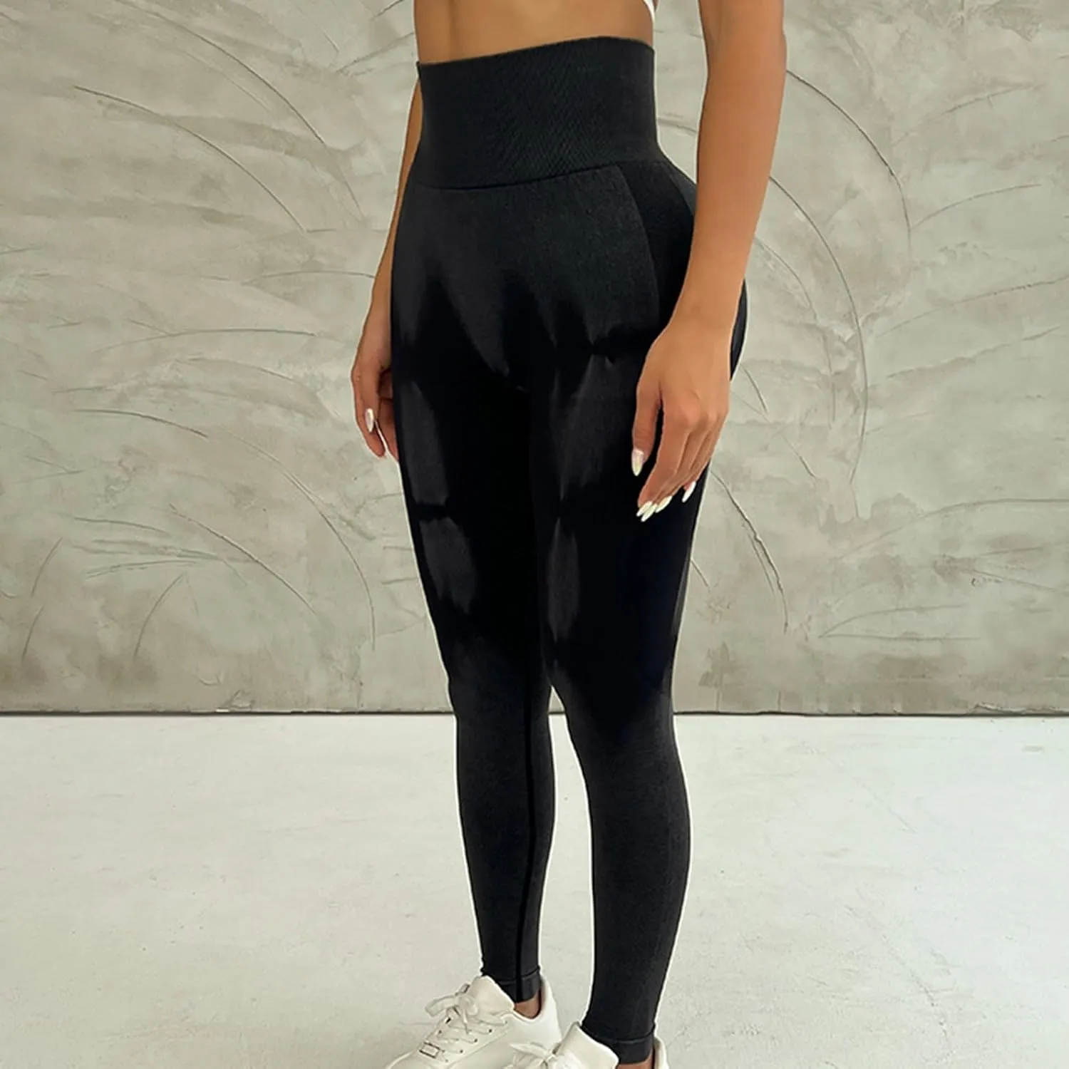 Women's Yoga Pants High Workout Pants Tummy Compression Waisted Women's Yoga Pants Crossover Yoga Pants with Tummy