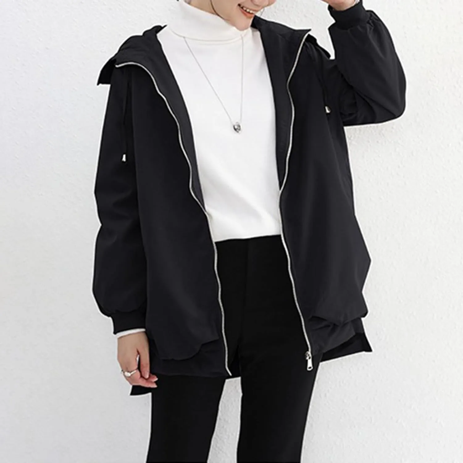 Womens Zip Up Hoodies Long Sleeve Oversized Sweatshirts Fashion Y2K Jacket Pockets 2024 Fall Outfits Fashion Clothes