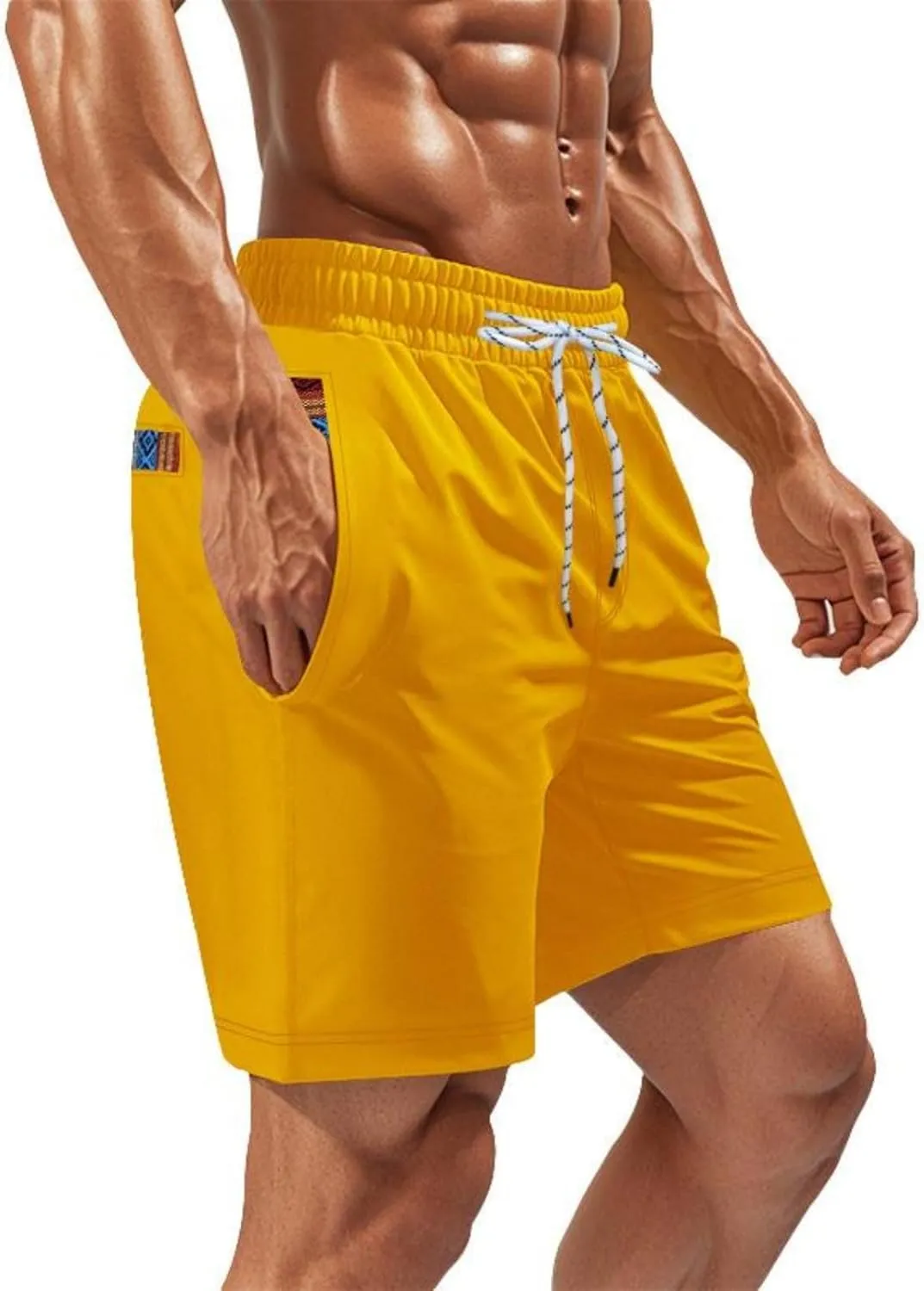 Xiaojmake Men's 5" Athletic Running Shorts Quick Dry Lightweight Workout Sports Gym Training Short Swim Trunks with Pockets
