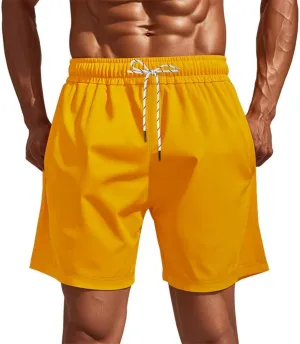 Xiaojmake Men's 5" Athletic Running Shorts Quick Dry Lightweight Workout Sports Gym Training Short Swim Trunks with Pockets