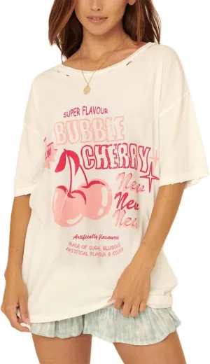 Y2K Oversized Tshirts Women Cute Vintage Graphic Short Sleeve Baggy Tee Shirt Summer Aesthetic Retro Loose Fit Tops