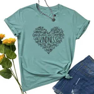 YITAN Women Graphic Tees Cute Shirts Casual Cotton Clothes