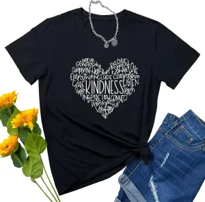 YITAN Women Graphic Tees Cute Shirts Casual Cotton Clothes